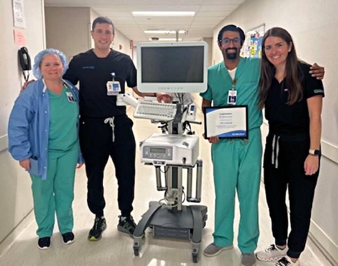 Dr. Chintan Patel and his team recently completed their 100th Aquablation case